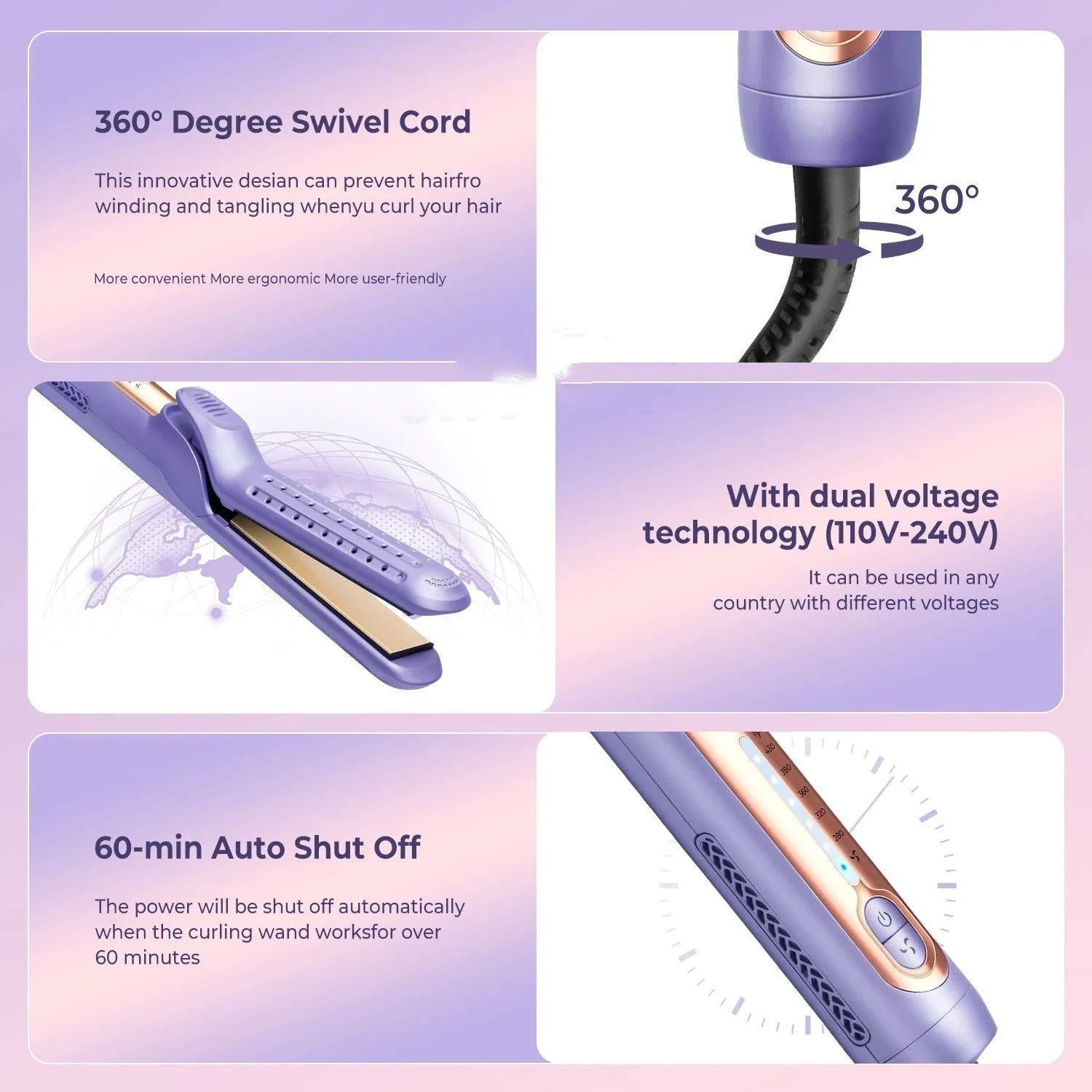 Home Hair Curling Electric Hair Straightener Home Hair Curling Electric Hair Straightener Device - Bellarte Enchanté Home Hair Curling Electric Hair Straightener Home Hair Curling Electric Hair Straightener Device